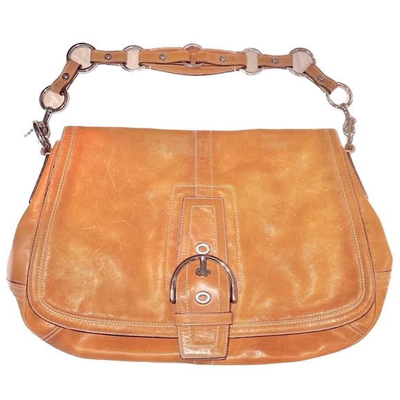 Coach Vintage Soho Hobo Buckle Flap Business Leather Shoulder Bag L0682-10582 - Picture 2 of 16